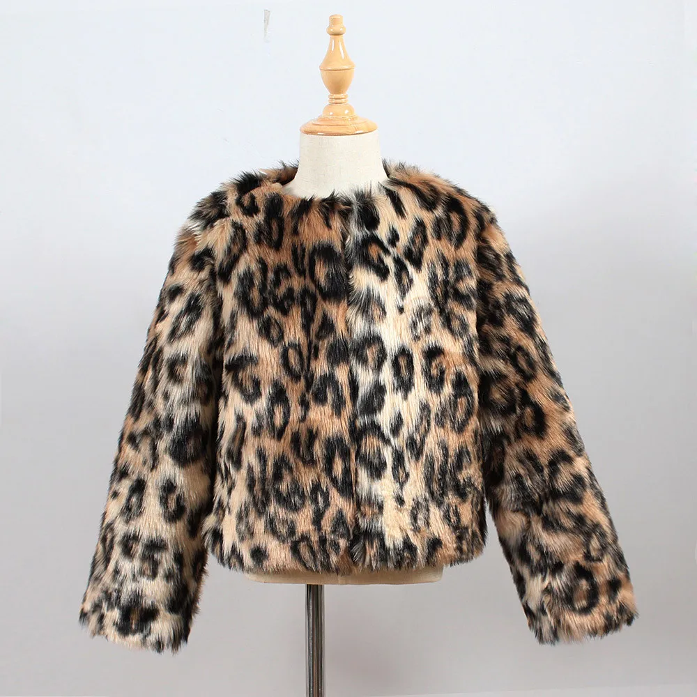 TELOTUNY Kids Girls fashion furry coat Leopard print Stylish Fur Jackets Faux Fur Coat Waterfall Thick Warm Outwear ZS04
TELOTUNY Kids Girls fashion furry coat Leopard print Stylish Fur Jackets Faux Fur Coat Waterfall Thick Warm Outwear ZS04