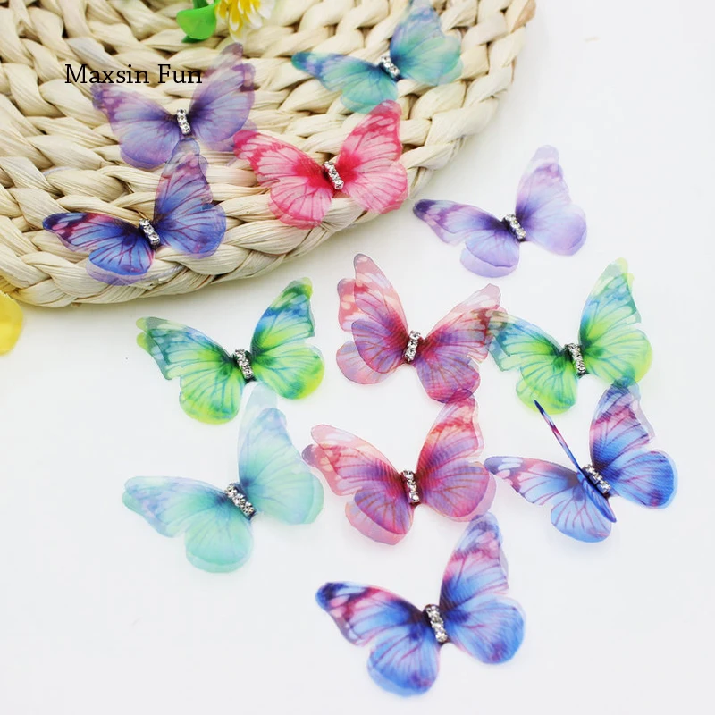 10PCS/Lot Chiffon Butterfly Patches for Elegant Wedding Dress DIY Hairpin Applique Accessories Fashion Stickers for Clothing
10PCS/Lot Chiffon Butterfly Patches for Elegant Wedding Dress DIY Hairpin Applique Accessories Fashion Stickers for Clothing