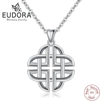 EUDORA 925 Sliver Dara Celtics Knot Necklace Fashion Irish Pendant Necklaces Women Sterling Silver Choker Chain Fine Jewelry
EUDORA 925 Sliver Dara Celtics Knot Necklace Fashion Irish Pendant Necklaces Women Sterling Silver Choker Chain Fine Jewelry