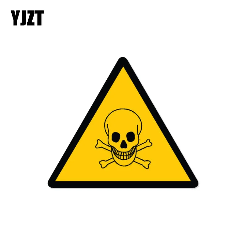 YJZT 12CM*10.4CM Personality Danger Deadly Car Sticker Funny PVC Skull Decal 12-1058
YJZT 12CM*10.4CM Personality Danger Deadly Car Sticker Funny PVC Skull Decal 12-1058
