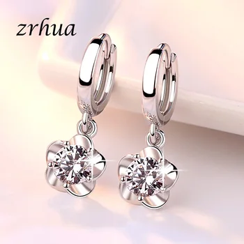 ZRHUA Top Quality 925 Sterling Silver Earrings Mosaic CZ Five Claws Zircon Drop Earrings For Women oorbellen brincos pendientes
ZRHUA Top Quality 925 Sterling Silver Earrings Mosaic CZ Five Claws Zircon Drop Earrings For Women oorbellen brincos pendientes
