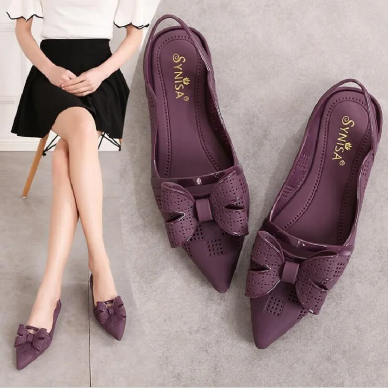 Summer New Fashion Bowknot Hollow Out Shallow Strappy Holiday Women Beach Sandals Pointed Toe Slip-On Lady Jelly Shoes 20190522
Summer New Fashion Bowknot Hollow Out Shallow Strappy Holiday Women Beach Sandals Pointed Toe Slip-On Lady Jelly Shoes 20190522