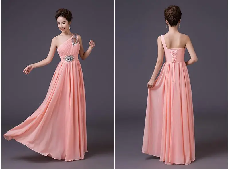 DongCMY 2017 new long design Evening dress party one shoulder vestido longo Lace-up plus size formal CG002 26