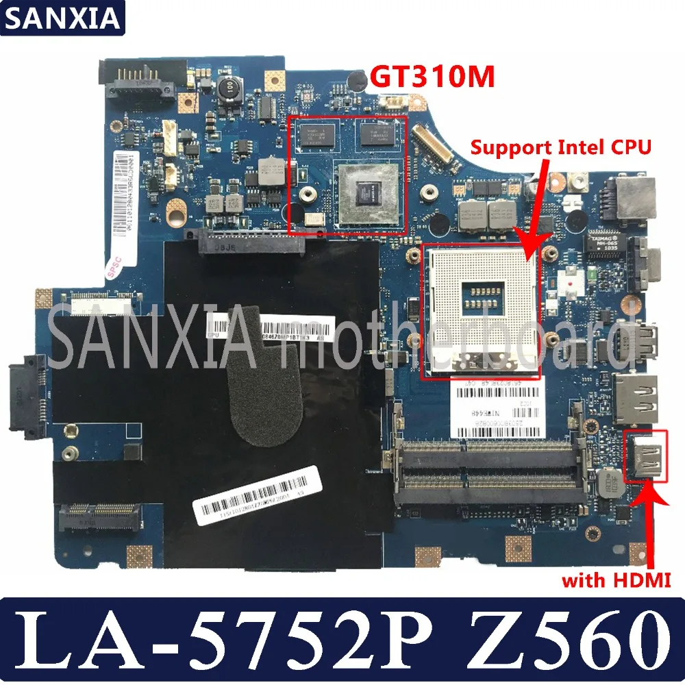 KEFU NIWE2 LA-5752P Laptop motherboard for Lenovo Z560 G560 Test original mainboard GT310M with HDMI
KEFU NIWE2 LA-5752P Laptop motherboard for Lenovo Z560 G560 Test original mainboard GT310M with HDMI