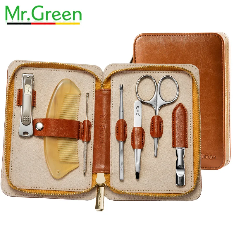 MR.GREEN pedicure nail clippers gift set family nail set stainless steel professional nail clipper dead skin shear With holster
MR.GREEN pedicure nail clippers gift set family nail set stainless steel professional nail clipper dead skin shear With holster