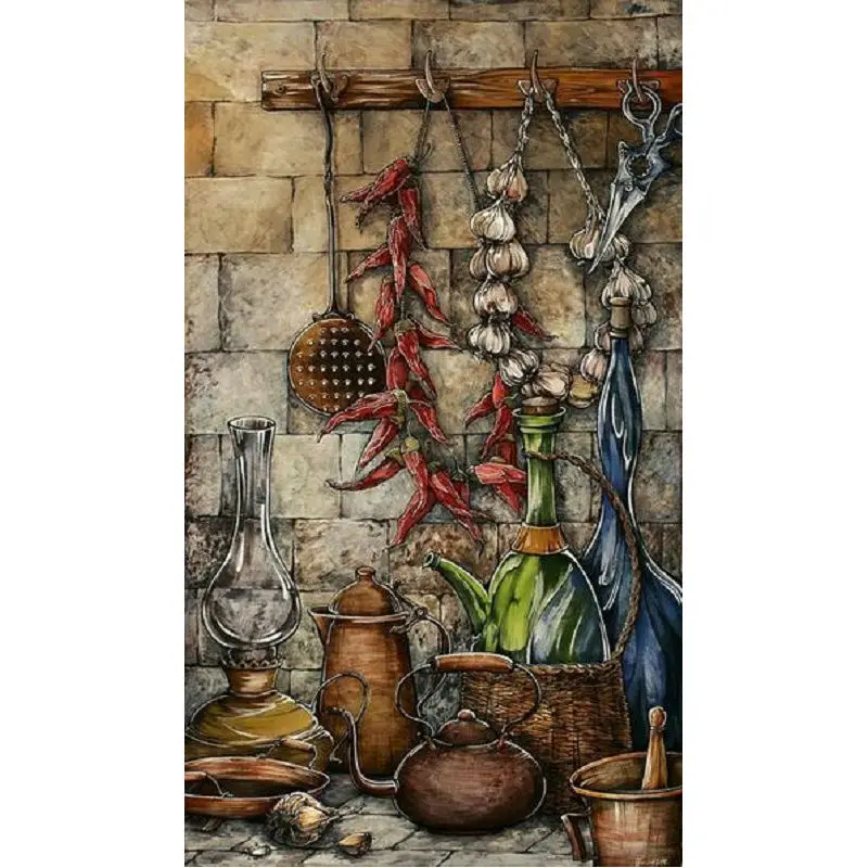 5D diy Diamond painting cross stitch kit rhinestone Home decor square full Mosaic Diamond embroidery kitchen pattern pictures
5D diy Diamond painting cross stitch kit rhinestone Home decor square full Mosaic Diamond embroidery kitchen pattern pictures