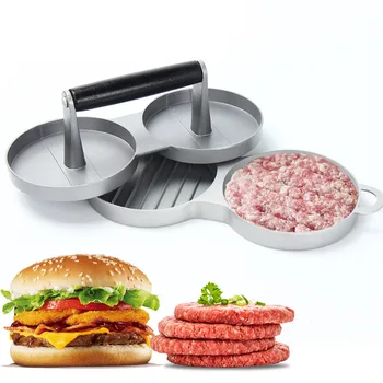 Kitchen GadgetWooden handle double double hole Hamburger Pressure Meat Device Non-stick Chef Cutlets Hamburger Shaped Press
Kitchen GadgetWooden handle double double hole Hamburger Pressure Meat Device Non-stick Chef Cutlets Hamburger Shaped Press