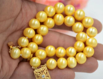 shitou 00721 AA++ 2row 8" 11-12mm ROUND GOLEDN Freshwater cultured PEARL BRACELET
shitou 00721 AA++ 2row 8" 11-12mm ROUND GOLEDN Freshwater cultured PEARL BRACELET