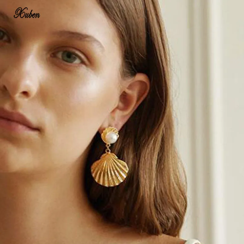 1Pair Unique Classical Colorful Shell Long Drop Earrings For Women Jewelry European Bohemia White Conch Dangle Earrings
1Pair Unique Classical Colorful Shell Long Drop Earrings For Women Jewelry European Bohemia White Conch Dangle Earrings