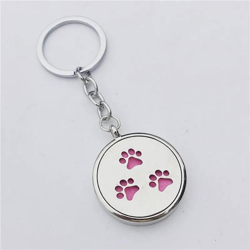 Dog Footprint Aromatherapy Keyring Stainless Steel Fragrance Keychains Diffuser Jewelry
Dog Footprint Aromatherapy Keyring Stainless Steel Fragrance Keychains Diffuser Jewelry