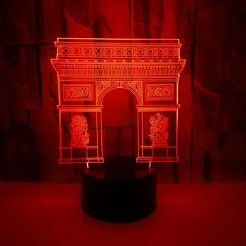 French Building Arc de Triomphe 3D Lamp LED USB Decorative Bedroom Night Light Friends Gifts Multicolor Home Lighting
French Building Arc de Triomphe 3D Lamp LED USB Decorative Bedroom Night Light Friends Gifts Multicolor Home Lighting