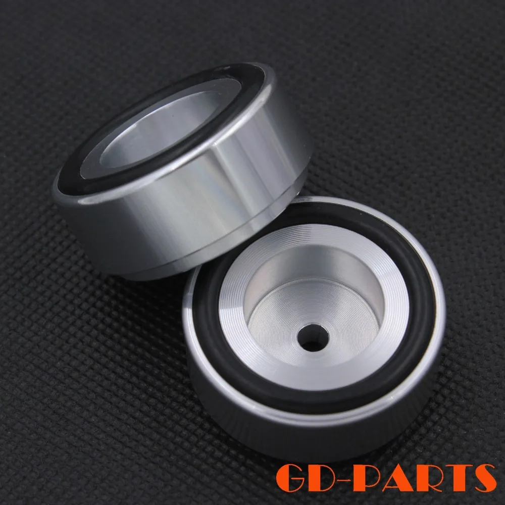 39x17mm Machined Aluminum Speaker Amplifier Chassis Feet Isolation Stand Black*4