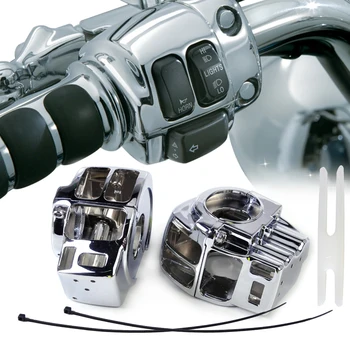 DWCX Motor Chrome Aluminum Handlebar Switch Housing Cover Caps For Harley Electra Glide FLHTCU FLTCU Road Glide Road King FLHR
DWCX Motor Chrome Aluminum Handlebar Switch Housing Cover Caps For Harley Electra Glide FLHTCU FLTCU Road Glide Road King FLHR