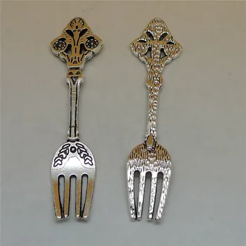 nevstop 50Pcs/lot Simulation Antique Silver Retro Pattern Fork Charms 62x16mm Tableware Jewelry Findings
nevstop 50Pcs/lot Simulation Antique Silver Retro Pattern Fork Charms 62x16mm Tableware Jewelry Findings