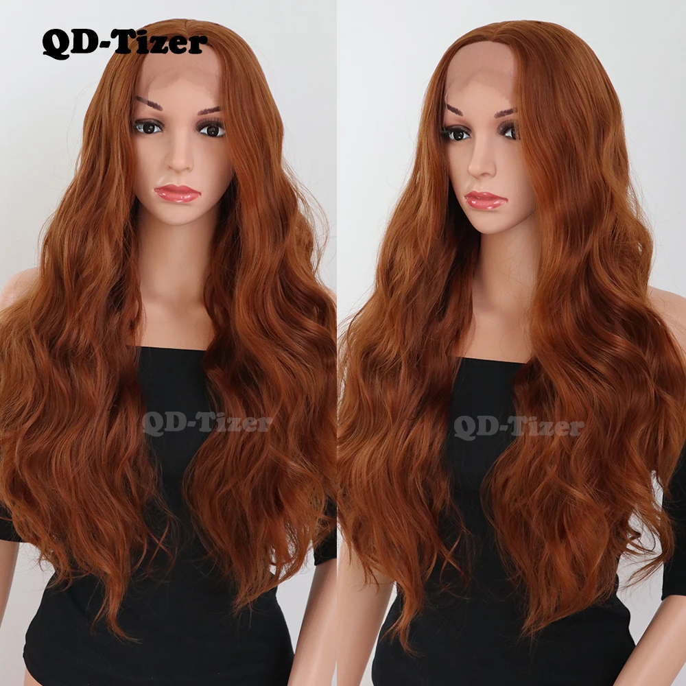 QD-Tizer синтетический парик на кружеве для женщин термостойкие Glueless Косплей парики