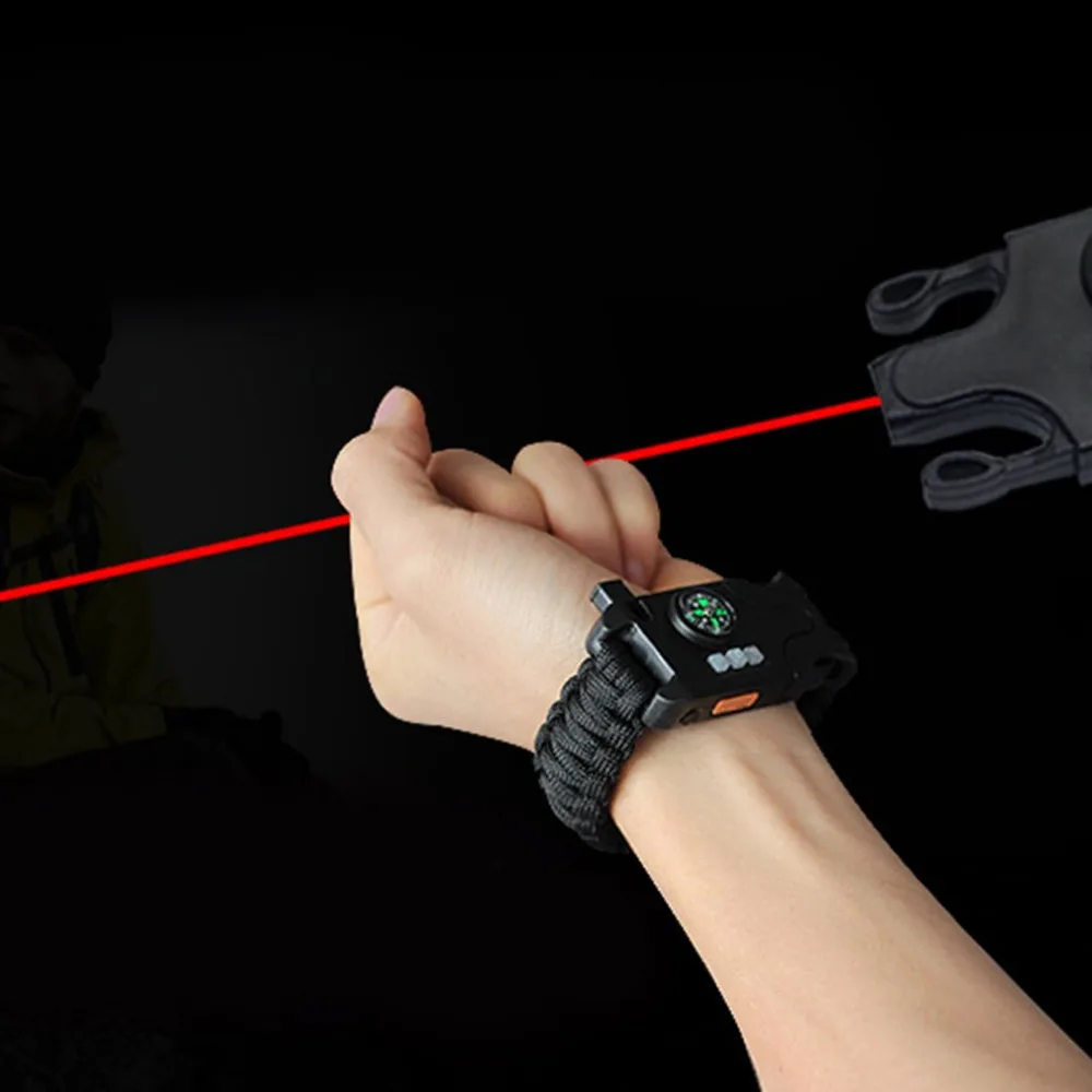 Braided Bracelet Multi-function Paracord Survival Bracelet Outdoor Camping Rescue Emergency Rope Bracelets with LED Light
Braided Bracelet Multi-function Paracord Survival Bracelet Outdoor Camping Rescue Emergency Rope Bracelets with LED Light