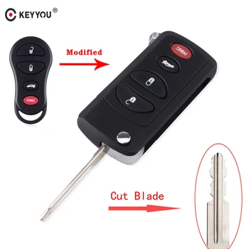 KEYYOU Cut/Uncut Blade Remote Car Key Shell Fob Case 4 Buttons For Chrysler Sebring For Jeep Liberty For Dodge Neon Intrepid
KEYYOU Cut/Uncut Blade Remote Car Key Shell Fob Case 4 Buttons For Chrysler Sebring For Jeep Liberty For Dodge Neon Intrepid
