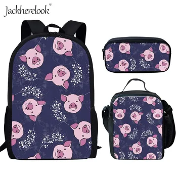 Jackherelook Kawaii 3D Animal Pink Pig Pattern Kids Boys Girls 3PCS Set Schoolbags Orthopedic Satchels Students Casual Backpacks
Jackherelook Kawaii 3D Animal Pink Pig Pattern Kids Boys Girls 3PCS Set Schoolbags Orthopedic Satchels Students Casual Backpacks
