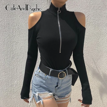 2019 Turtleneck Zipper Bodycon Bodysuits Sexy Hollow Out Long Sleeve Women Rompers Black Autumn Winter Jumpsuits Cuteandpsycho
2019 Turtleneck Zipper Bodycon Bodysuits Sexy Hollow Out Long Sleeve Women Rompers Black Autumn Winter Jumpsuits Cuteandpsycho