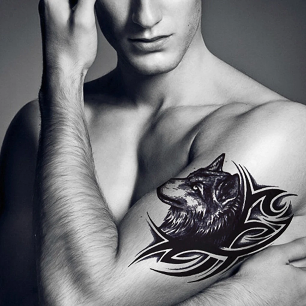 Women Men Water Transfer Fake Tattoo Wolf Head Waterproof Temporary Body Arm Leg Art Sticker
Women Men Water Transfer Fake Tattoo Wolf Head Waterproof Temporary Body Arm Leg Art Sticker