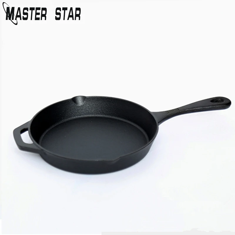 Master Star Black Cast Iron Frying Pans Non-stick Pans Multi-purpose Pancake Steak Pan No Fumes Use For Gas Induction Cooker
Master Star Black Cast Iron Frying Pans Non-stick Pans Multi-purpose Pancake Steak Pan No Fumes Use For Gas Induction Cooker