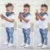 1Set Kids Baby Boys Short Sleeve T-Shirt Tops+Scarf+Trousers Clothes Outfits T-shirt+Jeans Sport Suits
1Set Kids Baby Boys Short Sleeve T-Shirt Tops+Scarf+Trousers Clothes Outfits T-shirt+Jeans Sport Suits