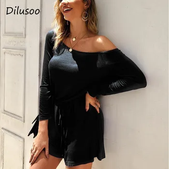 Dilusoo 2019 Autumn Casual Playsuits Women Solid Full Sleeve Rompers Female Backless Belttd Pocket Sweetwear Overalls Jumpsuits
Dilusoo 2019 Autumn Casual Playsuits Women Solid Full Sleeve Rompers Female Backless Belttd Pocket Sweetwear Overalls Jumpsuits