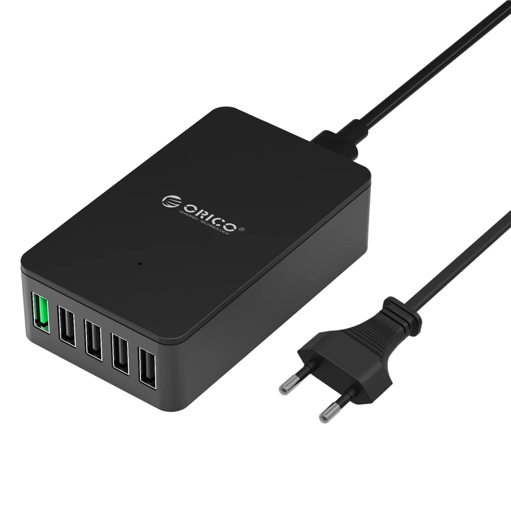 ORICO QSE-5U 5 Ports USB Quick Charger Black
