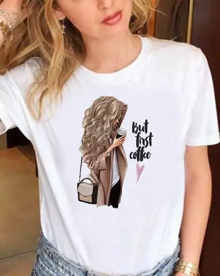 2019 Women's Summer Women's T-shirt Coffee Harajuku Letter Print Casual Street T-Shirt
2019 Women's Summer Women's T-shirt Coffee Harajuku Letter Print Casual Street T-Shirt