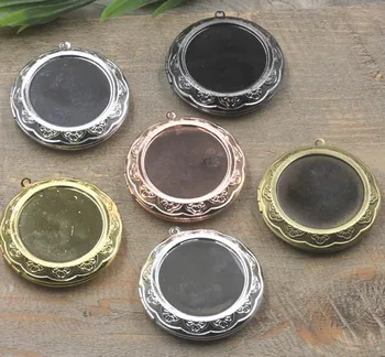 45*10mm Round Photo Locket Pendant Charms Big Frame Locket for 30mm Circle Cabochons Multi-color Plated Brass
45*10mm Round Photo Locket Pendant Charms Big Frame Locket for 30mm Circle Cabochons Multi-color Plated Brass