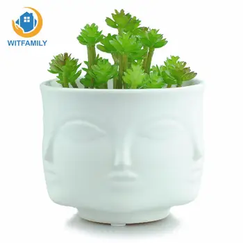 Creative Ceramic Face Statue Flower Pots Bonsai Planter Plant Holder Home Modern Small Plant Pots Nordic Style Decorative White
Creative Ceramic Face Statue Flower Pots Bonsai Planter Plant Holder Home Modern Small Plant Pots Nordic Style Decorative White