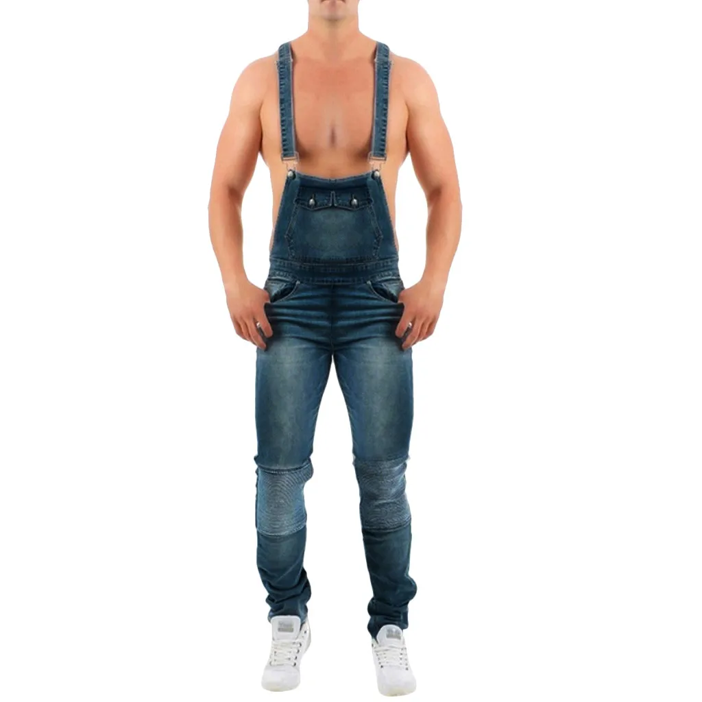 Ripped Jeans Jumpsuits Street Distressed Hole Denim Bib Overalls Man Suspender Wash Broken Pocket Trousers Full Length Pants
Ripped Jeans Jumpsuits Street Distressed Hole Denim Bib Overalls Man Suspender Wash Broken Pocket Trousers Full Length Pants