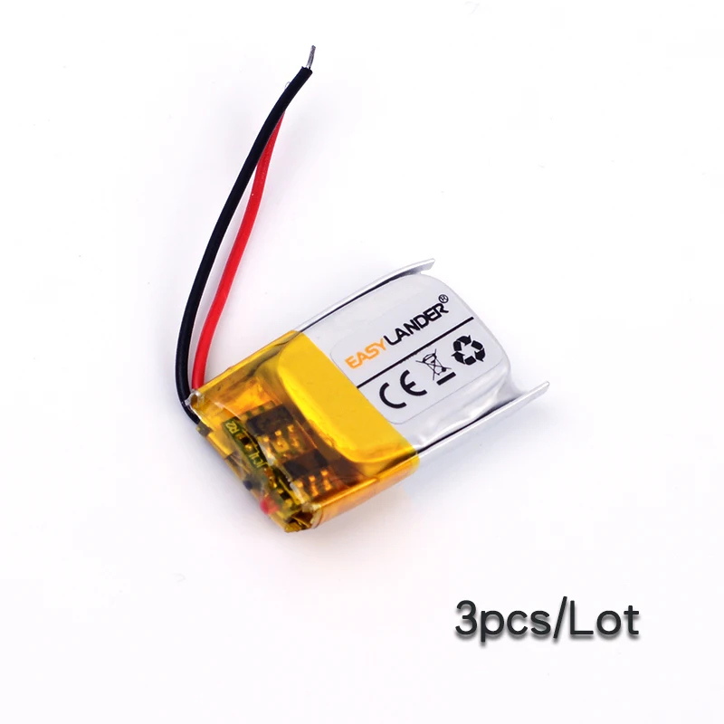 3pcs/Lot 501221 3.7V 90mAh Rechargeable li Polymer Battery For bluetooth headset mouse Bracelet Wrist Watch 051221 481221
3pcs/Lot 501221 3.7V 90mAh Rechargeable li Polymer Battery For bluetooth headset mouse Bracelet Wrist Watch 051221 481221