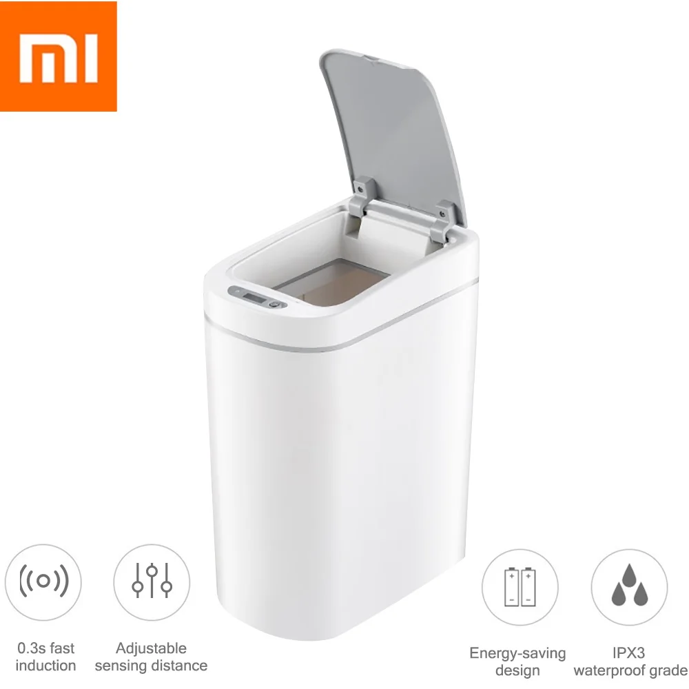 NINESTARS 7L Smart Trash Can Bin Motion Sensor Auto Sealing LED Induction Cover Trash Ashcan Bins IPX3 Waterproof
NINESTARS 7L Smart Trash Can Bin Motion Sensor Auto Sealing LED Induction Cover Trash Ashcan Bins IPX3 Waterproof