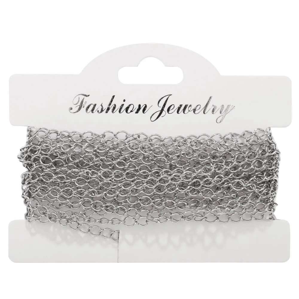 10 meters width 3.6MM Gold Silver Stainless Steel Necklace Extended Chain Link Chains Jewelry Accessories
10 meters width 3.6MM Gold Silver Stainless Steel Necklace Extended Chain Link Chains Jewelry Accessories