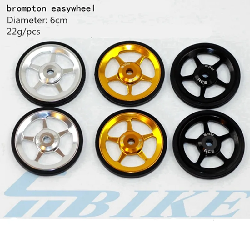 1 pair of ultralight easywheel+2 titanium bolts for brompton bike aluminum alloy easy wheels 45/55mm
1 pair of ultralight easywheel+2 titanium bolts for brompton bike aluminum alloy easy wheels 45/55mm
