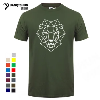 2018 New Geometric Animal Lion Head T-shirt Fashion Cartoon Line Male Tshirt High Quality Cotton Short-sleeved T shirts Tops Tee
2018 New Geometric Animal Lion Head T-shirt Fashion Cartoon Line Male Tshirt High Quality Cotton Short-sleeved T shirts Tops Tee