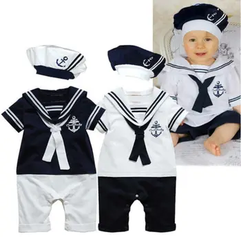 Hot Baby Boy Girl Clothes Sailor Costume Suit Toddler Bebes Romper Hat 0-24M Infant Kids Playsuit
Hot Baby Boy Girl Clothes Sailor Costume Suit Toddler Bebes Romper Hat 0-24M Infant Kids Playsuit