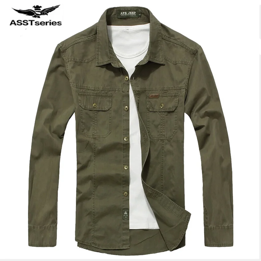 2019 New Fashion AFS JEEP Shirt Men's Shirt Long Sleeve Casual Male Brand Shirts Slim Fit French Cuff Dress Shirts For Men 75
2019 New Fashion AFS JEEP Shirt Men's Shirt Long Sleeve Casual Male Brand Shirts Slim Fit French Cuff Dress Shirts For Men 75