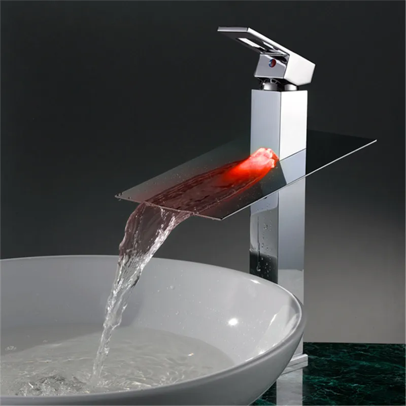 Brand New Polished LED Basin sink waterfall Tap, single lever single hole Deck Mounted basin waterfall Faucet LD8005-04A
Brand New Polished LED Basin sink waterfall Tap, single lever single hole Deck Mounted basin waterfall Faucet LD8005-04A