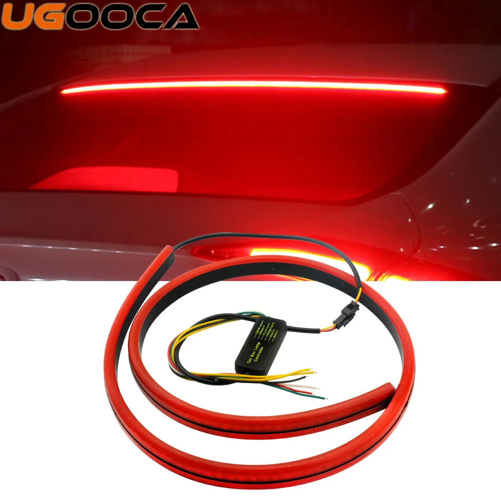 12V 100cm Red Unverisal Car Third Brake Light Flexible LED High Additional Stop Light With Turn Signal Running Functions
12V 100cm Red Unverisal Car Third Brake Light Flexible LED High Additional Stop Light With Turn Signal Running Functions