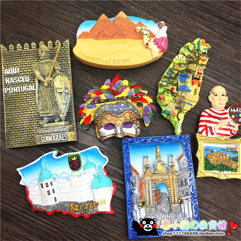 Portugal,Poland,New Orleans US,Taiwan China and Picasso Spain 3D Fridge Magnet World Souvenirs Refrigerator Magnetic Sticker
Portugal,Poland,New Orleans US,Taiwan China and Picasso Spain 3D Fridge Magnet World Souvenirs Refrigerator Magnetic Sticker