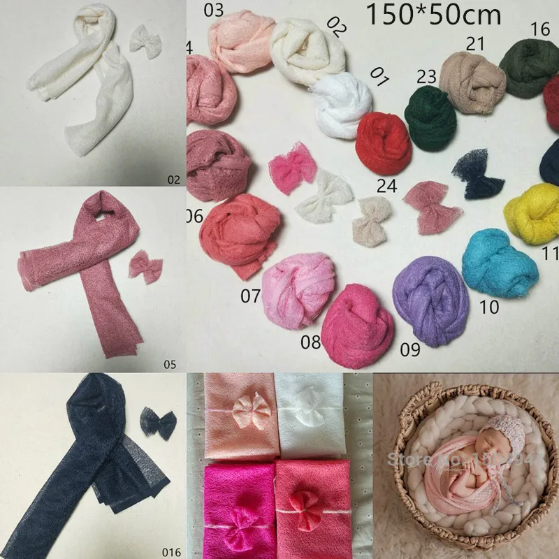 150*50cm (mesh wrap + head flower) Newborn Photography Props Soft Mesh Fabric Blanket Photography Background Newborn
150*50cm (mesh wrap + head flower) Newborn Photography Props Soft Mesh Fabric Blanket Photography Background Newborn