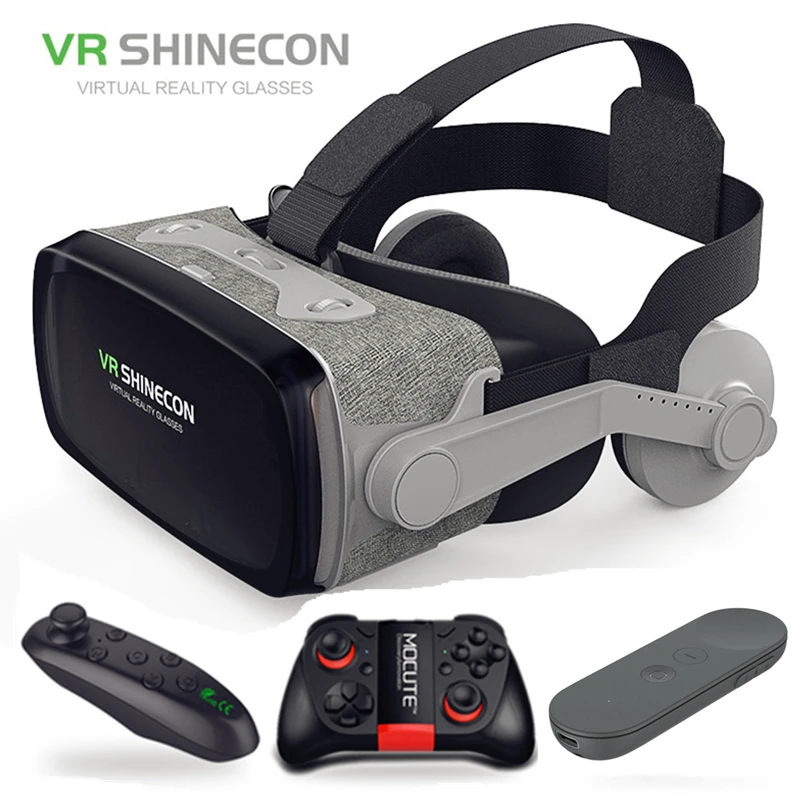 Очки виртуальной реальности VR shinecon 9 0 Pro Version 3D очки беспроводной Bluetooth Смарт