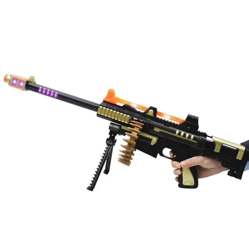 Electric Guns Toy with Flash Light Sounds Effect Shooting Game Rotating Bullets Submachine Gun Weapon Safety Kids Pistol Toys
Electric Guns Toy with Flash Light Sounds Effect Shooting Game Rotating Bullets Submachine Gun Weapon Safety Kids Pistol Toys