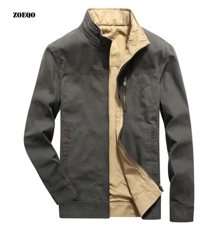 Men's Spring and Autumn Two-faced Wear Men's Double-faced Jacket Casual Men's Stand Collar Jacket and coat chaqueta hombre
Men's Spring and Autumn Two-faced Wear Men's Double-faced Jacket Casual Men's Stand Collar Jacket and coat chaqueta hombre