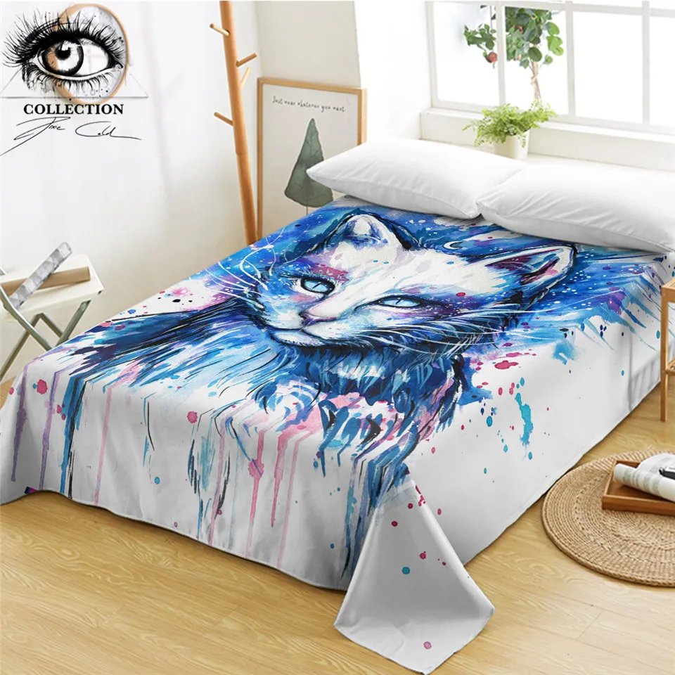 Space by Pixie Cold Art Bed Sheets for Kids Room Watercolor Cat Flat Sheet Animal Eye Bedspreads Blue Red Bed Linen 1 pc Queen
Space by Pixie Cold Art Bed Sheets for Kids Room Watercolor Cat Flat Sheet Animal Eye Bedspreads Blue Red Bed Linen 1 pc Queen