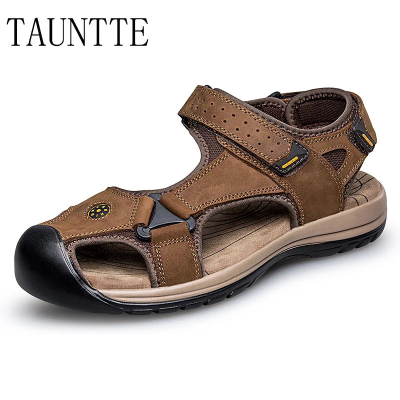 Tauntte Summer Genuine Leather Sandals Men Hook Beach Shoes Korean Anti-Odor Casual Shoes Plus Size
Tauntte Summer Genuine Leather Sandals Men Hook Beach Shoes Korean Anti-Odor Casual Shoes Plus Size