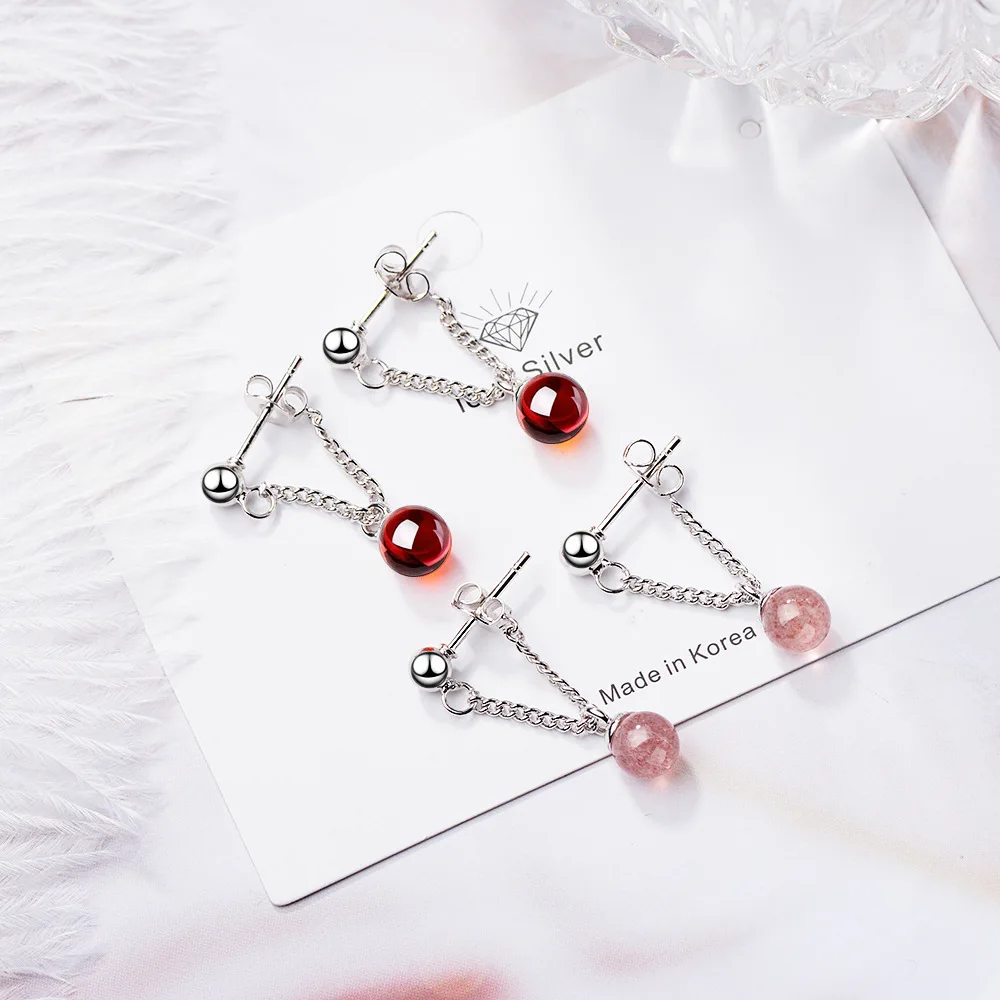 Red Pink Crystal Drop Earring Chain Earring For Women Silver Jewelry Female 2019 New oorbellen
Red Pink Crystal Drop Earring Chain Earring For Women Silver Jewelry Female 2019 New oorbellen