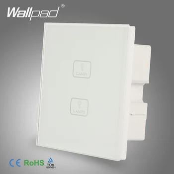 Waterproof Wallpad White Tempered Glass 2 Gang 1 Way Touch Panel Touch Screen Light Wall Switch Board
Waterproof Wallpad White Tempered Glass 2 Gang 1 Way Touch Panel Touch Screen Light Wall Switch Board